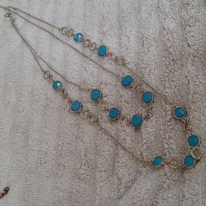 Vintage double strand adjustable necklace